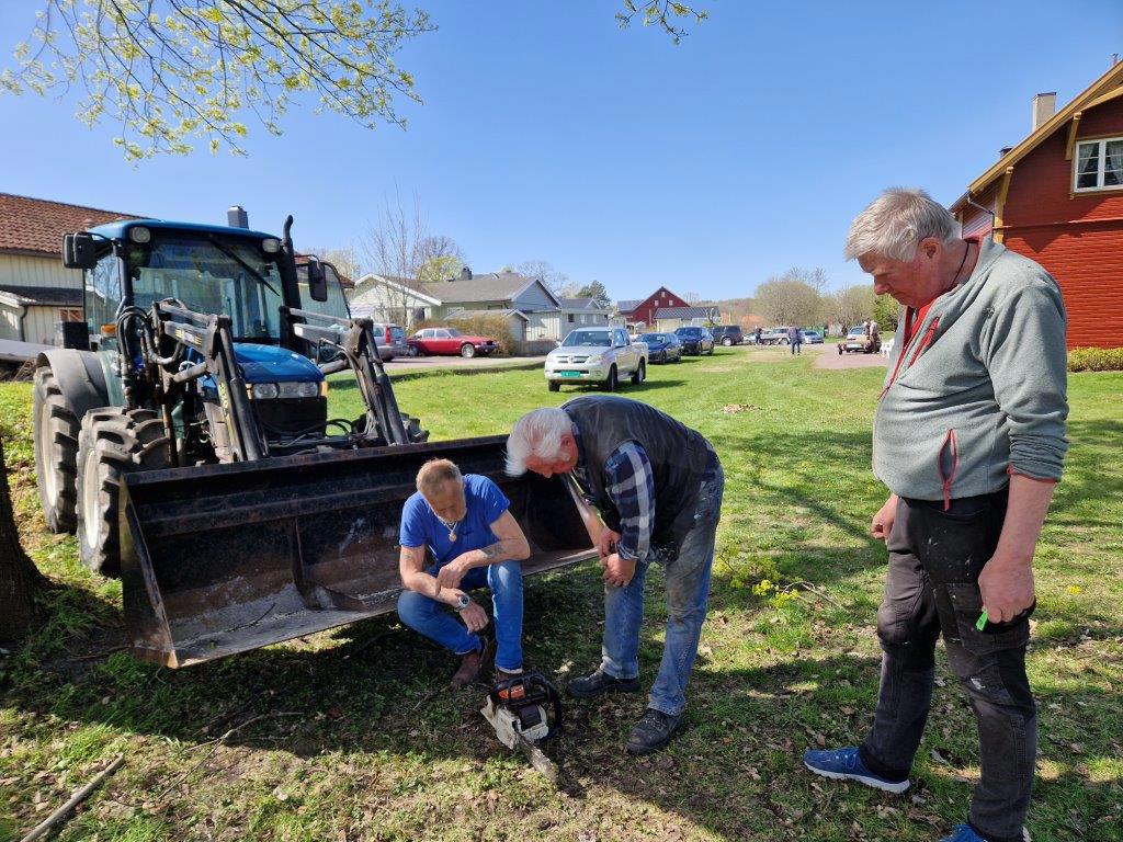 Dugnad på stasjonen