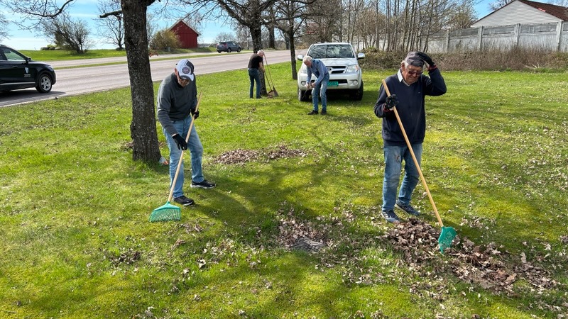 Dugnad på stasjonen